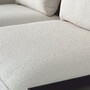 Casa Padrino Luxus Sofa Wei� / Schwarz / Dunkelbraun 286 cm - Wohnzimmer & Hotel M�bel