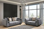 Casa Padrino Luxus 3er Sofa Grau / Silber / Schwarz - Elegantes Wohnzimmer Sofa - Luxus Wohnzimmer M�bel - Luxus Kollektion