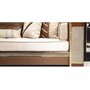 Casa Padrino Luxus Sofa Wei� / Braun / Grau / Gold 285 cm - Wohnzimmer & Hotel M�bel