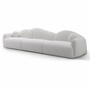 Casa Padrino Luxus Wohnzimmer & Hotel Sofa Grau 350 cm - Wohnzimmer & Hotel M�bel - Luxus M�bel 