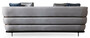 Casa Padrino Luxus Sofa Grau / Schwarz 230 x 102 x H. 88 cm - Wohnzimmer Sofa - Hotel Sofa - Wohnzimmer M�bel - Wohnzimmer Einrichtung - Hotel M�bel - Luxus M�bel - Luxus Einrichtung