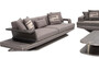 Casa Padrino Luxus Sofa Grau / Silber 290 x 94 x H. 76 cm - Wohnzimmer Sofa - Hotel Sofa - Wohnzimmer M�bel - Wohnzimmer Einrichtung - Hotel M�bel - Luxus M�bel - Luxus Einrichtung