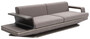 Casa Padrino Luxus Sofa Grau / Silber 290 x 94 x H. 76 cm - Wohnzimmer Sofa - Hotel Sofa - Wohnzimmer M�bel - Wohnzimmer Einrichtung - Hotel M�bel - Luxus M�bel - Luxus Einrichtung