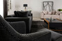 Casa Padrino Luxus Sofa Schwarz / Wei� 253 x 96 x H. 87 cm - Wohnzimmer Sofa - Hotel Sofa - Wohnzimmer M�bel - Wohnzimmer Einrichtung - Hotel M�bel - Luxus M�bel - Luxus Einrichtung