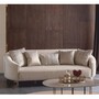 Casa Padrino Luxus Sofa Grau / Bronze 250 cm - Hotel & Wohnzimmer M�bel