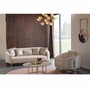 Casa Padrino Luxus Sofa Grau / Bronze 250 cm - Hotel & Wohnzimmer M�bel