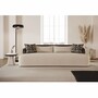 Casa Padrino Luxus Sofa Grau / Schwarz 250 cm - Hotel & Wohnzimmer M�bel