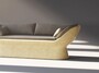 Casa Padrino Luxus Sofa Anthrazit / Gelb 200 cm - Wetterfestes Beton Sofa