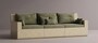 Casa Padrino Luxus Sofa Gr�n / Creme 270 cm - Modulares Wetterfestes Beton Sofa