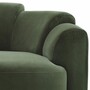 Casa Padrino Luxus Sofa Gr�n / Schwarz 194 cm - Hotel & Wohnzimmer M�bel