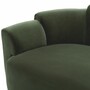 Casa Padrino Luxus Sofa Gr�n / Schwarz 194 cm - Hotel & Wohnzimmer M�bel