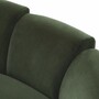 Casa Padrino Luxus Sofa Gr�n / Schwarz 194 cm - Hotel & Wohnzimmer M�bel