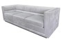 Casa Padrino Luxus Sofa Hellgrau 231 x 86 x H. 74 cm - Wohnzimmer 3er Samtsofa - Wohnzimmer M�bel 
