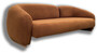Casa Padrino Luxus Sofa Braun / Naturfarben 260 x 100 x H. 100 cm - Wohnzimmer Sofa - Hotel Sofa - Wohnzimmer M�bel - Hotel M�bel - Luxus M�bel - Luxus Einrichtung