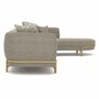 Casa Padrino Luxus Ecksofa Grau / Messing 390 cm - Wohnzimmer & Hotel M�bel
