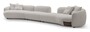 Casa Padrino Luxus Sofa Hellgrau / Grau 158 x 138 x H. 71.5 cm - Sofa mit Stoffbezug - Moderne Wohnzimmer M�bel - Luxus Qualit�t 