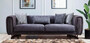 Casa Padrino Luxus Sofa Lila / Kupfer 240 x 100 x H. 60 cm - Modernes Wohnzimmer Sofa - Luxus Wohnzimmer M�bel