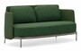 Casa Padrino Luxus 2er Sofa Gr�n / Bronze 160 cm - Wohnzimmer & Hotel M�bel