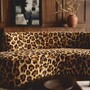 Casa Padrino Luxus Samt Sofa mit Leoparden Design 180 cm - Wohnzimmer & Hotel M�bel