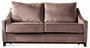 Casa Padrino Luxus Neoklassik Sofa Altrosa / Dunkelbraun Hochglanz 179 x 101 x H. 97 cm - Wohnzimmer Sofa mit Schlaffunktion - Wohnzimmer M�bel - Luxus M�bel - Neoklassik M�bel