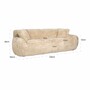 Casa Padrino Luxus Sofa Sandfarben 240 cm - Wohnzimmer & Hotel M�bel