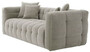 Casa Padrino Luxus Sofa Grau 230 x 100 x H. 75 cm - Wohnzimmer Sofa mit 4 Kissen - Wohnzimmer M�bel - Luxus M�bel - Wohnzimmer Einrichtung - Luxus Einrichtung - Luxus Qualit�t
