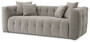 Casa Padrino Luxus Sofa Grau 230 x 100 x H. 75 cm - Wohnzimmer Sofa mit 4 Kissen - Wohnzimmer M�bel - Luxus M�bel - Wohnzimmer Einrichtung - Luxus Einrichtung - Luxus Qualit�t
