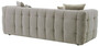 Casa Padrino Luxus Sofa Grau 230 x 100 x H. 75 cm - Wohnzimmer Sofa mit 4 Kissen - Wohnzimmer M�bel - Luxus M�bel - Wohnzimmer Einrichtung - Luxus Einrichtung - Luxus Qualit�t