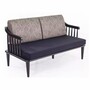 Casa Padrino Luxus Sofa Lila / Grau 140 cm - Wohnzimmer & Hotel M�bel 