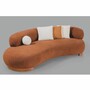 Casa Padrino Luxus Sofa Braun 255 cm - Wohnzimmer & Hotel M�bel