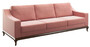 Casa Padrino Luxus Sofa Rosa / Dunkelbraun 225 x 100 x H. 77 cm - Wohnzimmer Sofa mit Schlaffunktion - Wohnzimmer M�bel - Luxus M�bel - Luxus Interior 