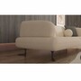 Casa Padrino Luxus 2er Sofa mit verstellbaren R�ckenlehnen Creme / Schwarz 169 cm - Luxus M�bel