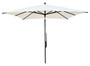 Casa Padrino Luxus Sonnenschirm Anthrazit / Grau - Quadratischer Gartenschirm mit Aluminium Mast und Polyester Bezug - 250 x 250 cm