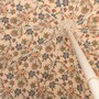 Casa Padrino Luxus Sonnenschirm im 70er Jahre Stil mit Blumen Design Naturfarben / Bunt / Weinrot  220 x H. 240 cm - Made in Italy
