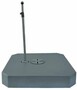 Casa Padrino Luxus Sonnenschirmst�nder Anthrazit - Fahrbarer Schirmst�nder mit Aluminiumhaube - 81 x 81 cm, 180 kg 