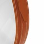 Casa Padrino Luxus Spiegel Braun - Verschiedene Gr��en - Runder Wandspiegel mit Echtleder