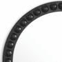 Casa Padrino Luxus Spiegel Schwarz  80 cm - Runder Luxus Wandspiegel