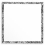 Casa Padrino Luxus Spiegel Wei� / Schwarz 97,5 cm - Quadratischer Wandspiegel