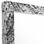 Casa Padrino Luxus Spiegel Wei� / Schwarz 97,5 cm - Quadratischer Wandspiegel