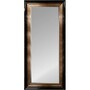 Casa Padrino Luxus Standspiegel Schwarz / Champagnerfarben 86 x 5 x H. 186 cm - Ganzk�rperspiegel 