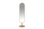 Casa Padrino Luxus Standspiegel Silber  45 x H. 175 cm - Standspiegel in ganzer K�rperh�he aus Edelstahl und Glas - Luxus Deko Accessoires