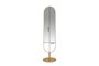 Casa Padrino Luxus Standspiegel Silber  45 x H. 175 cm - Standspiegel in ganzer K�rperh�he aus Edelstahl und Glas - Luxus Deko Accessoires
