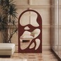 Casa Padrino Luxus Gussbeton Standspiegel Braun 110 x H. 200 cm - Hotel & Garten M�bel