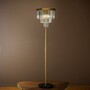 Casa Padrino Luxus Stehleuchte Gold  40 x H. 158 cm - Kristall Standleuchte