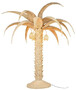 Casa Padrino Luxus Stehleuchte Palme Naturfarben  260 x H. 280 cm - Rattan Stehlampe im Palmen Design - Wohnzimmer Stehleuchte - Luxus Leuchten - Luxus Stehleuchten
