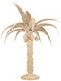Casa Padrino Luxus Stehleuchte Palme Naturfarben  260 x H. 280 cm - Rattan Stehlampe im Palmen Design - Wohnzimmer Stehleuchte - Luxus Leuchten - Luxus Stehleuchten