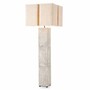 Casa Padrino Luxus Keramik Stehleuchte mit Lampenschirm Antik Wei� / Beige H. 165 cm