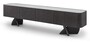 Casa Padrino Luxus TV Lowboard Dunkelgrau / Grau 220 x 42 x H. 52 cm - TV Lowboard mit Travertin - Moderne Wohnzimmer M�bel - Luxus Qualit�t 