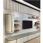 Casa Padrino Luxus TV Schrank Wei� / Grau / Kupfer 430 cm - Wohnzimmer & Hotel M�bel