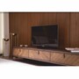 Casa Padrino Luxus TV Schrank mit 3 Schubladen Braun 240 cm - Wohnzimmer & Hotel M�bel